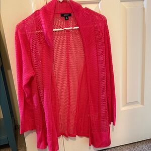 Alfani Women's Vibrant Pink Open Cardigan